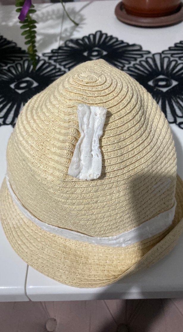 Hasır kız çocuk şapka - Görsel 3