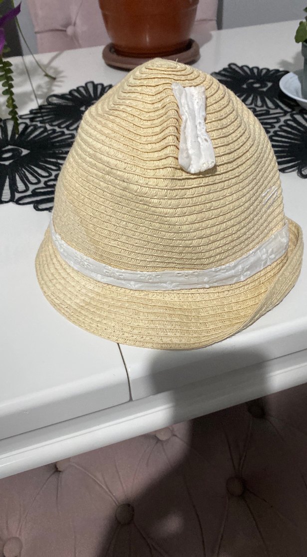 Hasır kız çocuk şapka - Görsel 2