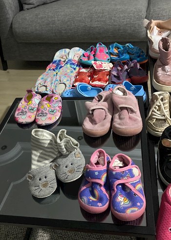 Kız Çocuk Çok Renkli Cırt Cırtlı Spor Ayakkabı - Görsel 6