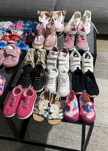 Kız Çocuk Çok Renkli Cırt Cırtlı Spor Ayakkabı - Görsel 2