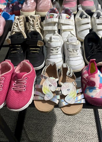 Kız Çocuk Çok Renkli Cırt Cırtlı Spor Ayakkabı - Görsel 17