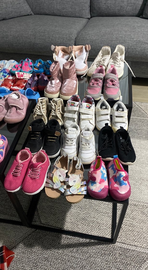 Kız Çocuk Çok Renkli Cırt Cırtlı Spor Ayakkabı - Görsel 2