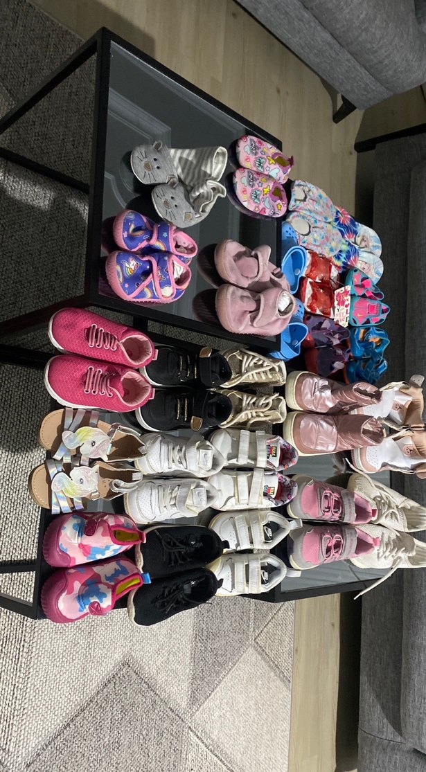 Kız Çocuk Çok Renkli Cırt Cırtlı Spor Ayakkabı - Görsel 3