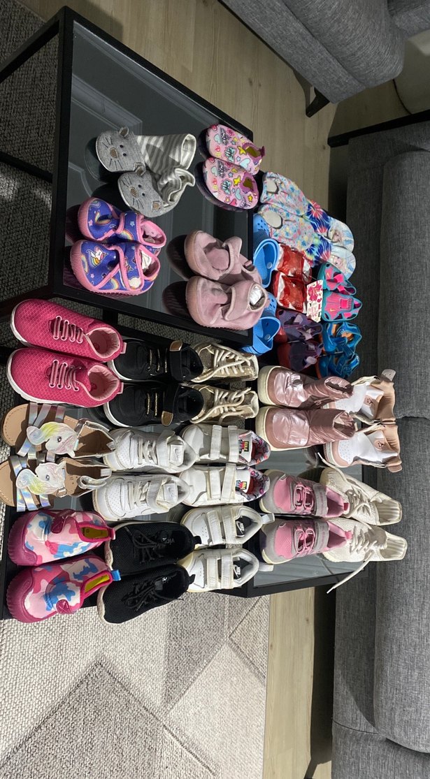 Kız Çocuk Çok Renkli Cırt Cırtlı Spor Ayakkabı - Görsel 4