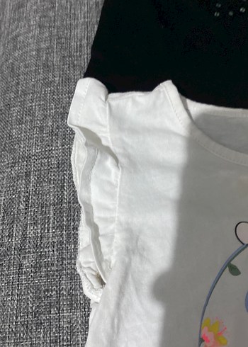 Kız Çocuk Payetli Straplez Baskılı Tişört - Görsel 5