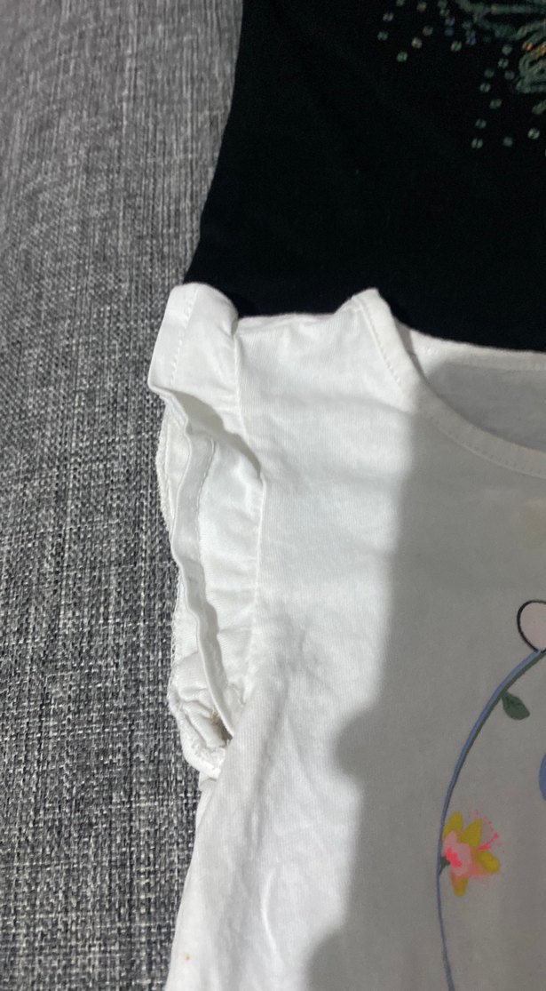 Kız Çocuk Payetli Straplez Baskılı Tişört - Görsel 5