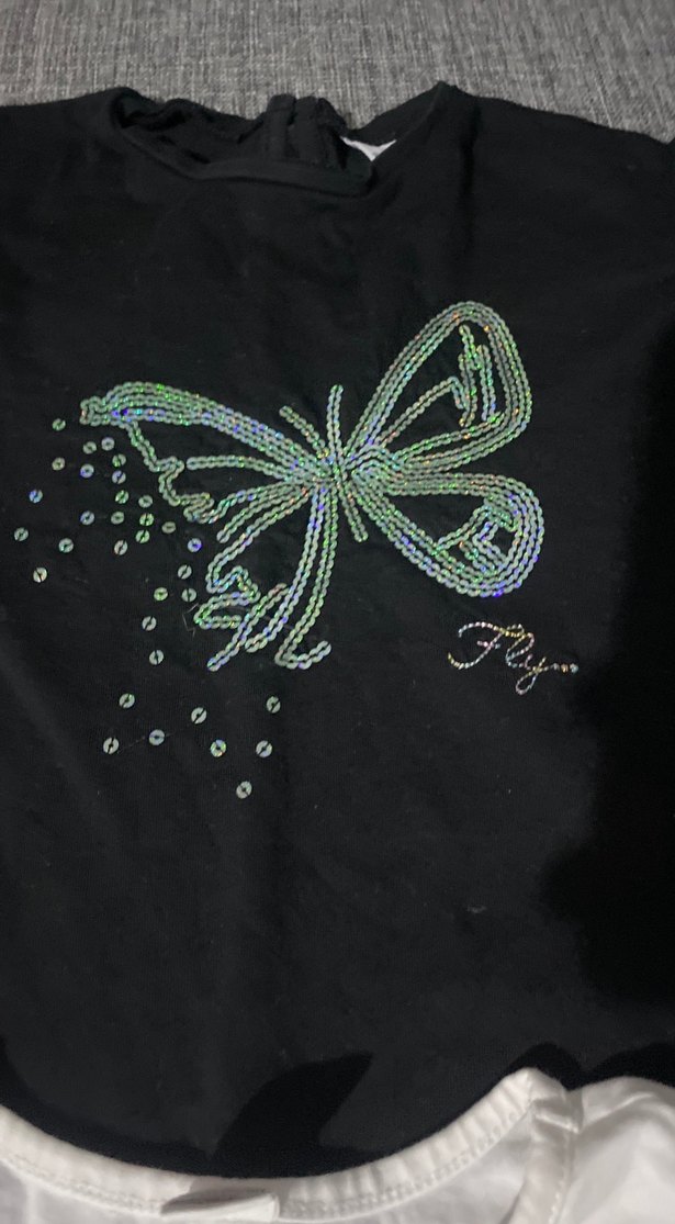 Kız Çocuk Payetli Straplez Baskılı Tişört - Görsel 4