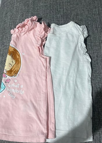 Kız Çocuk Pembe Fırfırlı Kolsuz Tişört - Görsel 9