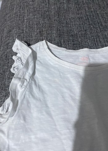 Kız Çocuk Pembe Fırfırlı Kolsuz Tişört - Görsel 3