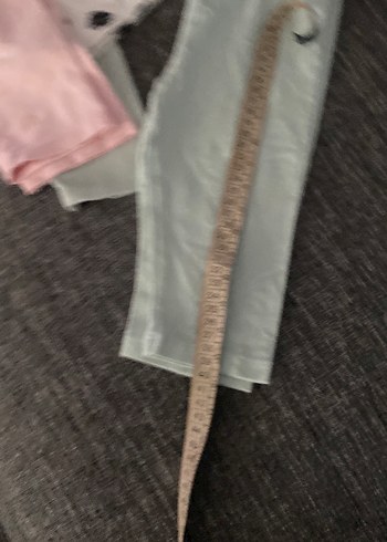 4 tane Düğmeli Pamuklu Kız Taytları - Gri ve Pastel - Görsel 11