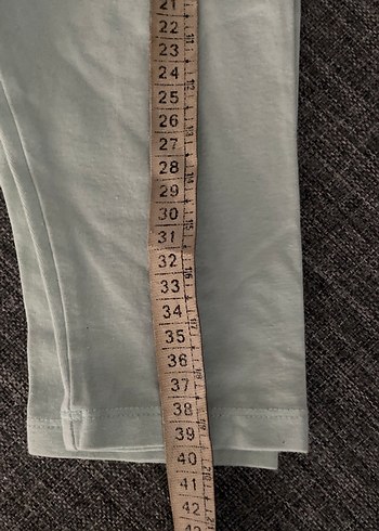 4 tane Düğmeli Pamuklu Kız Taytları - Gri ve Pastel - Görsel 10