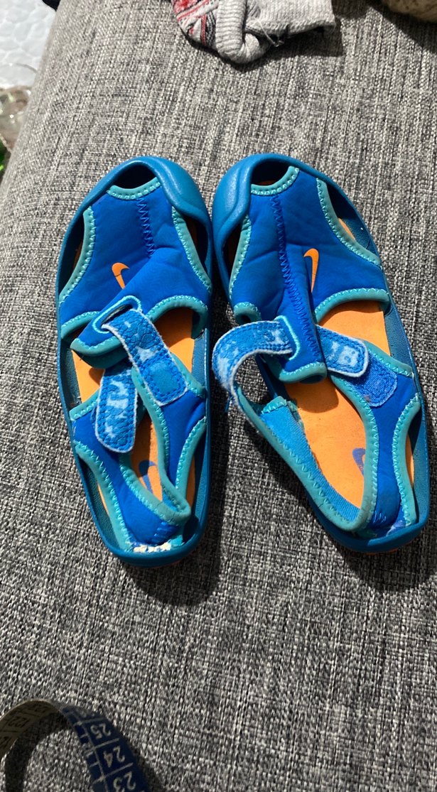 Turuncu Velcro Bantlı Erkek Çocuk Terlik - Görsel 3