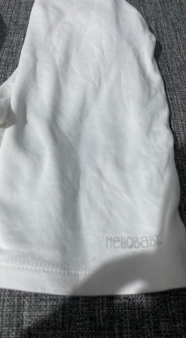 Bebek için beyaz düz atlet - Görsel 3