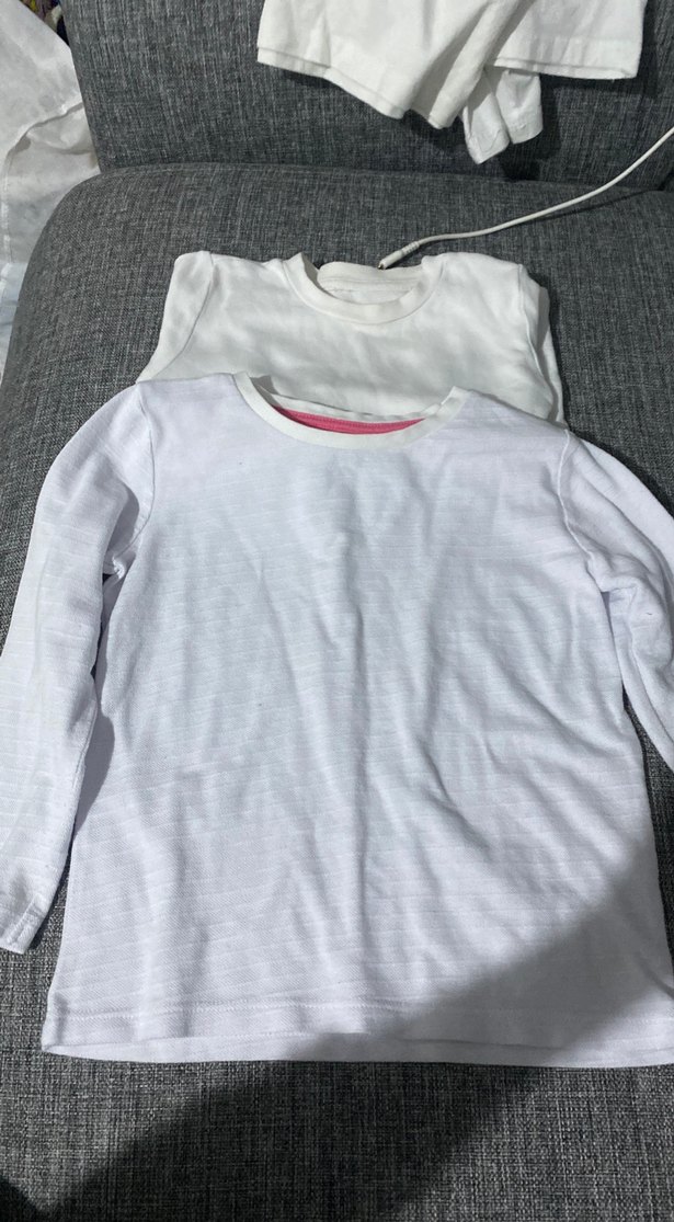 Bebek için beyaz düz atlet - Görsel 4