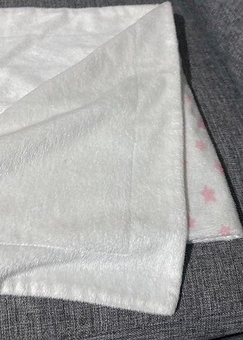 82 eni 105 boyu Pembe Yıldızlı Çocuk Battaniyesi - Görsel 4