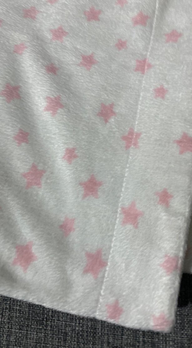 82 eni 105 boyu Pembe Yıldızlı Çocuk Battaniyesi - Görsel 2