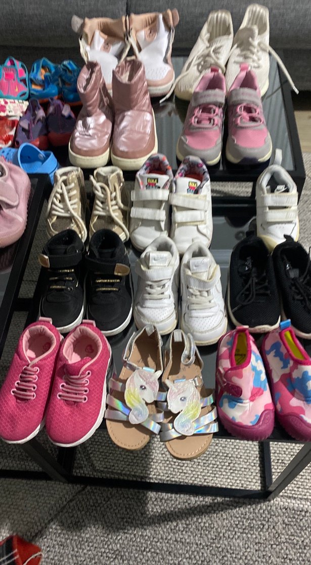 Kız Çocuk Pembe Cırt Cırtlı Spor Ayakkabı - Görsel 3