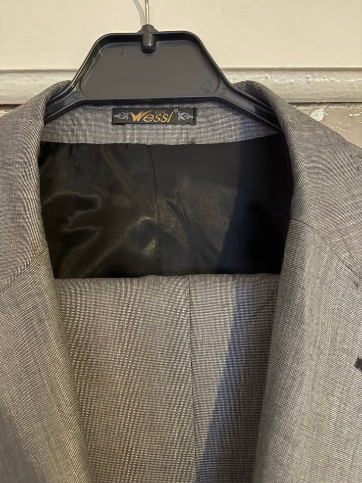 Gri Erkek Takım Elbise Ceketi - Görsel 3