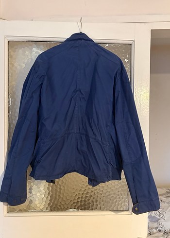 Mavi Erkek Denim Ceket Fermuarlı - Görsel 4