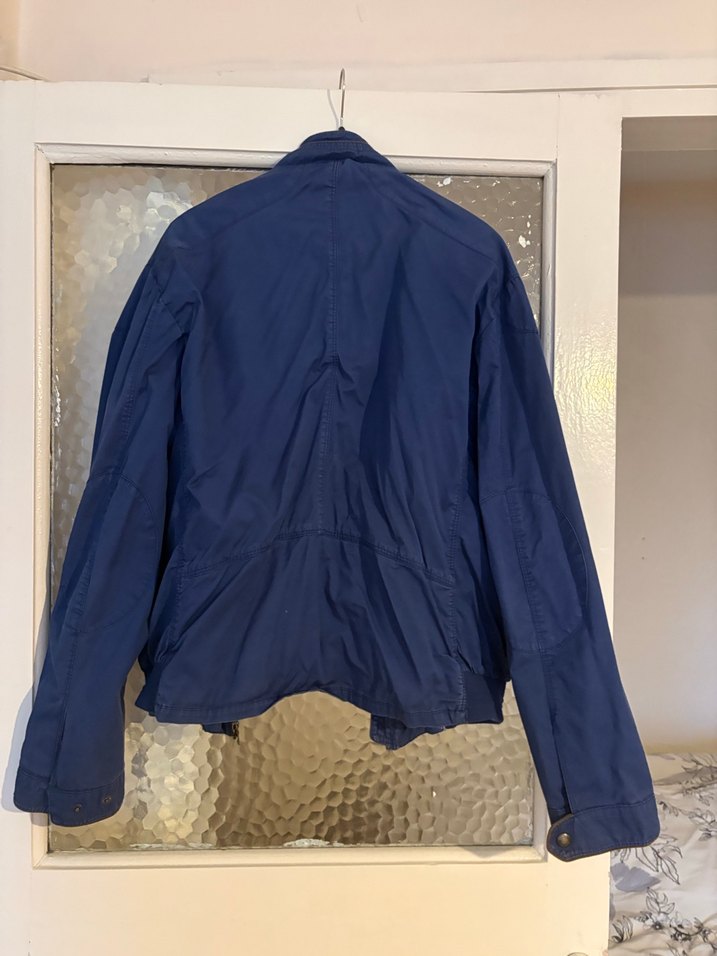 Mavi Erkek Denim Ceket Fermuarlı - Görsel 4