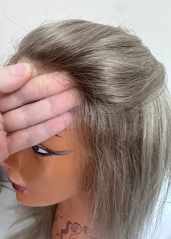  Beden ten rengi Renk Platin blond gerçek saç peruk