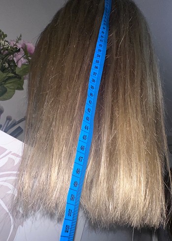 Accessorize Gerçek saç blond peruk