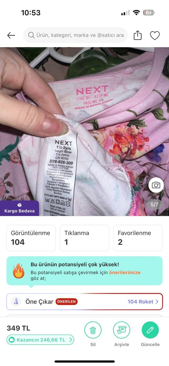 Next elbise - Görsel 5