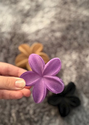 Zara Mor Kadın Kadife Çiçek Toka