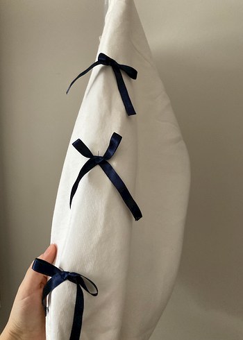 Pamuklu Beyaz Oversize Bisiklet Yaka Sweatshirt - Görsel 2