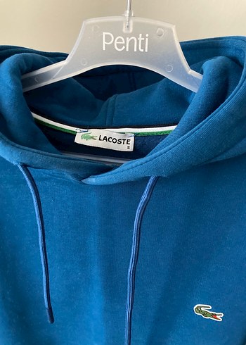 Lacoste Erkek Mavi Kapüşonlu Sweatshirt - Görsel 2