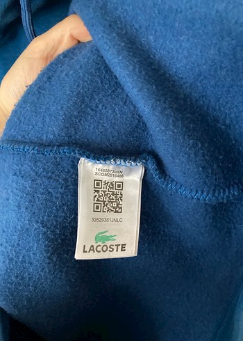 Lacoste Erkek Mavi Kapüşonlu Sweatshirt - Görsel 3