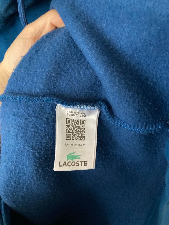 Lacoste Erkek Mavi Kapüşonlu Sweatshirt - Görsel 3
