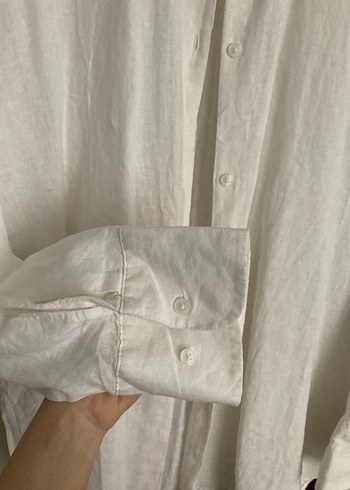 H&M Keten Gömlek - Görsel 5