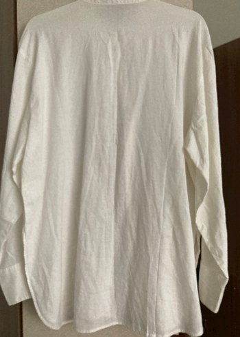 H&M Keten Gömlek - Görsel 3