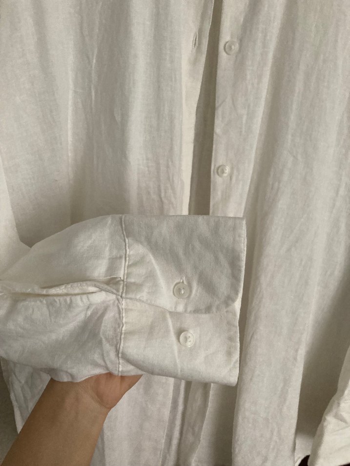 H&M Keten Gömlek - Görsel 5