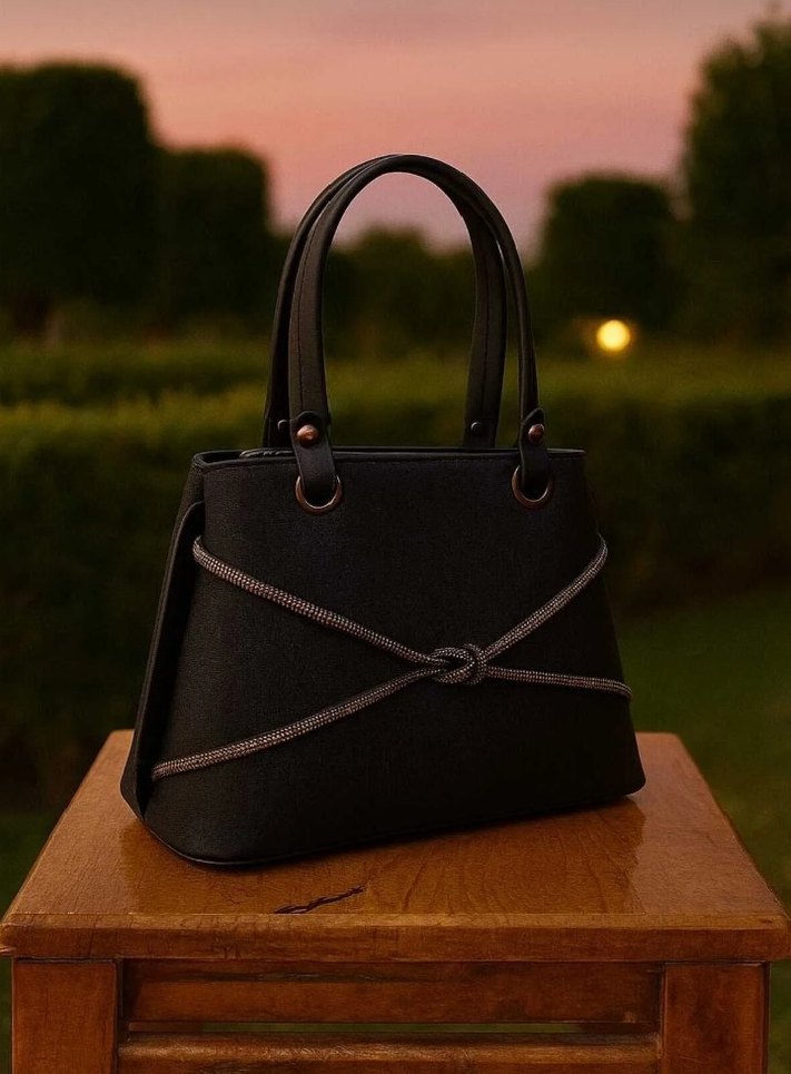 Gri Yılan Desenli Deri Kadın Çanta - Görsel 2