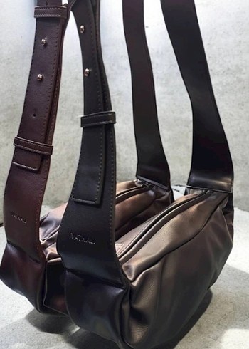 Kahverengi Deri Kadın Çanta - Görsel 2