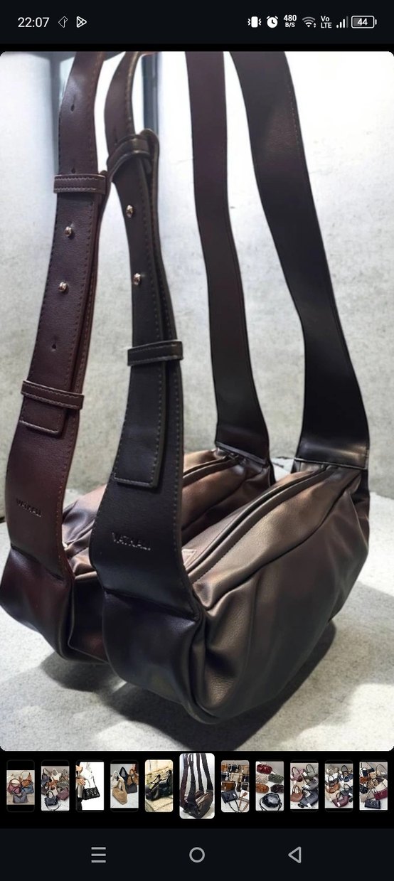 Kahverengi Deri Kadın Çanta - Görsel 2