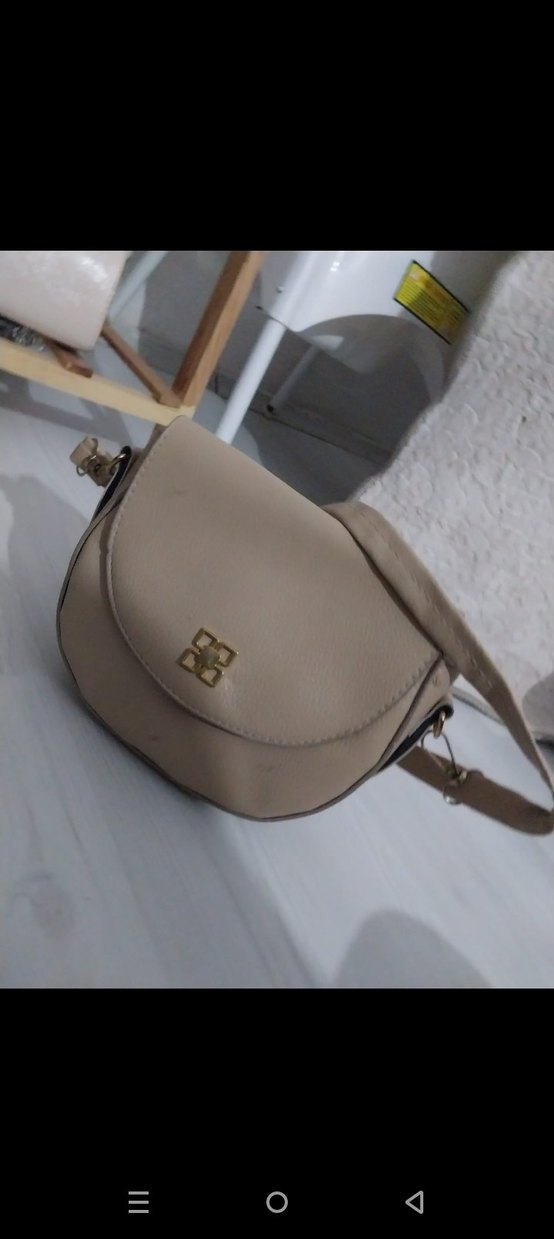 Bej Deri Tokalı Kadın Çanta - Görsel 2