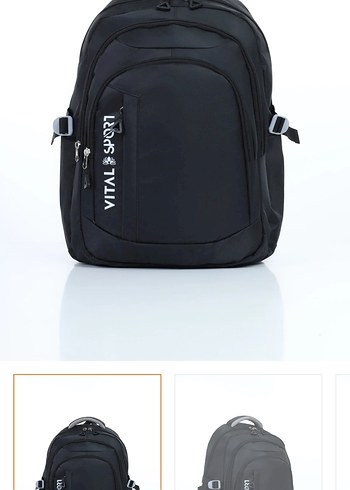 Vital Sport Siyah Sirt Cantasi