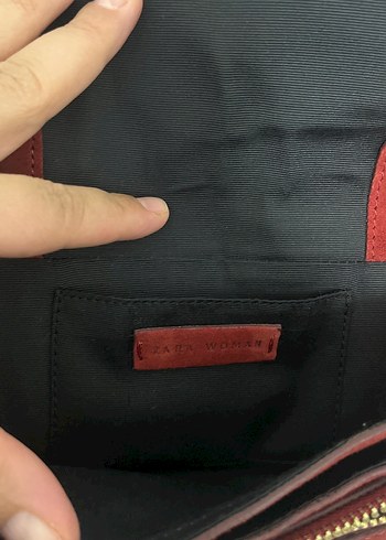 Bordo Süet Zincir Detaylı Kadın Çanta - Görsel 4