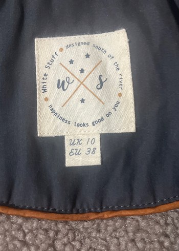 Lacivert kapüşonlu uzun mont - Görsel 2