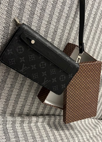 Siyah Deri Fermuarlı Clutch Cüzdan - Görsel 6