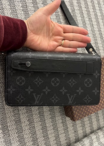 Siyah Deri Fermuarlı Clutch Cüzdan - Görsel 5