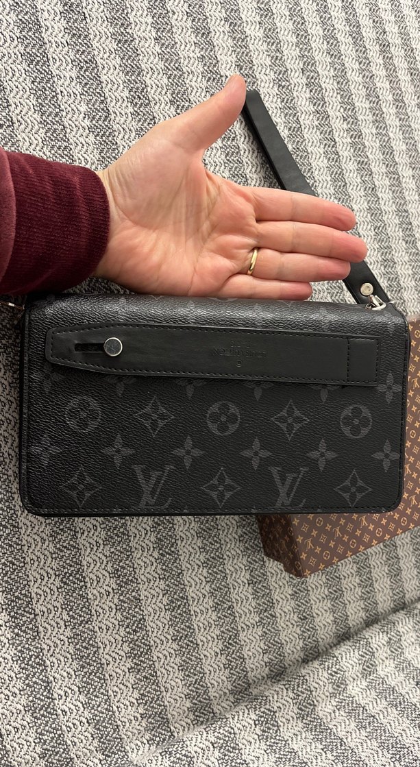 Siyah Deri Fermuarlı Clutch Cüzdan - Görsel 5