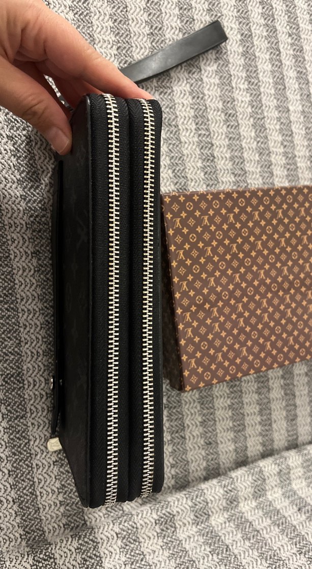 Siyah Deri Fermuarlı Clutch Cüzdan - Görsel 2