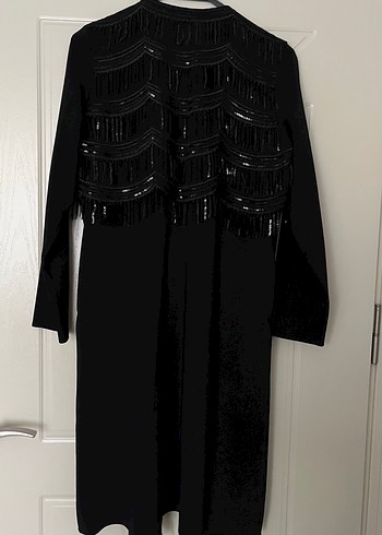 Siyah Abiye Ceket Nakışlı - Görsel 3