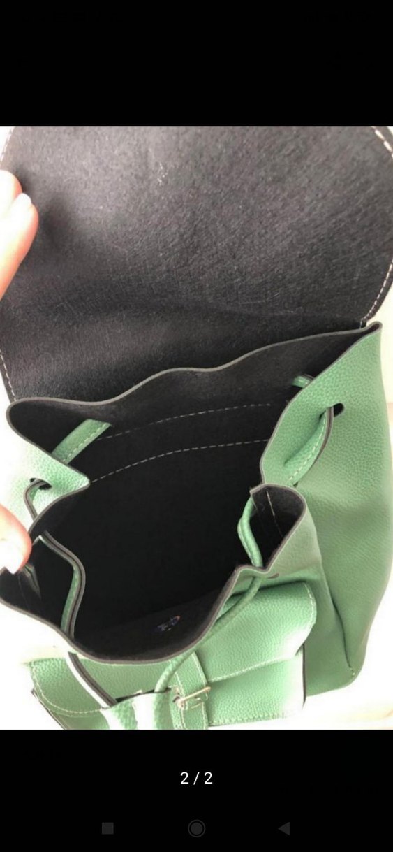 Yeşil Kadın Sırt Çantası - Görsel 2