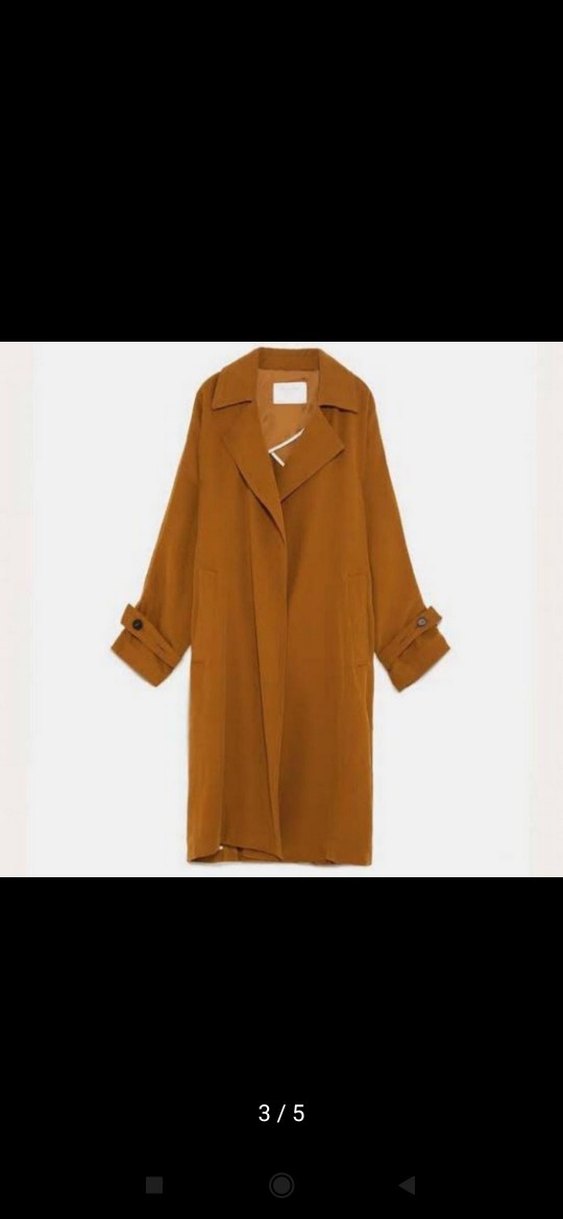 Uzun Salaş Kadın Trençkot - Görsel 3