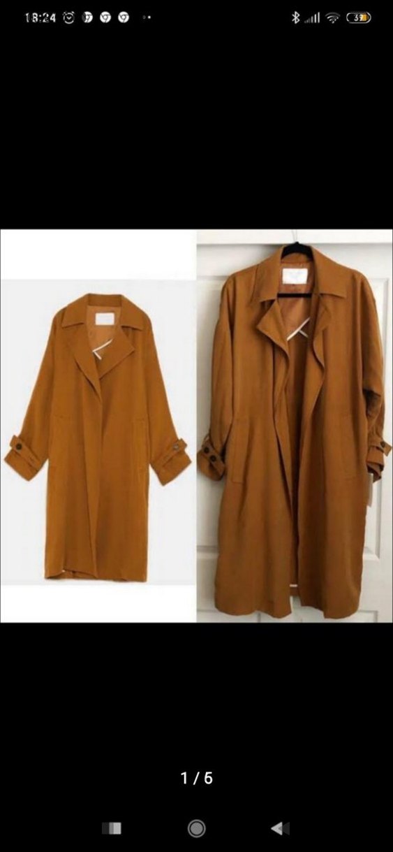 Uzun Salaş Kadın Trençkot - Görsel 2